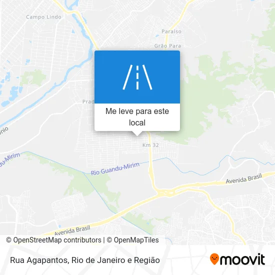 Rua Agapantos mapa