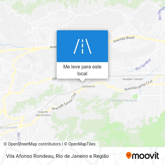 Vila Afonso Rondeau mapa