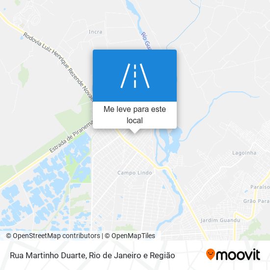 Rua Martinho Duarte mapa