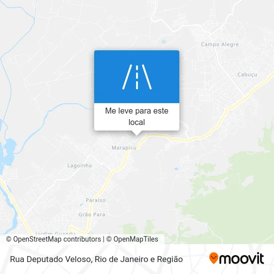 Rua Deputado Veloso mapa