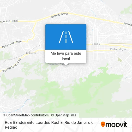 Rua Bandeirante Lourdes Rocha mapa