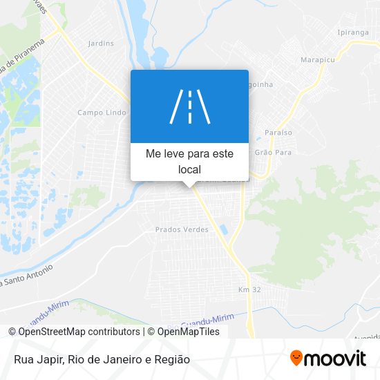 Rua Japir mapa