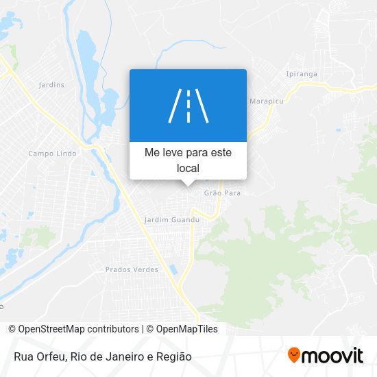 Rua Orfeu mapa