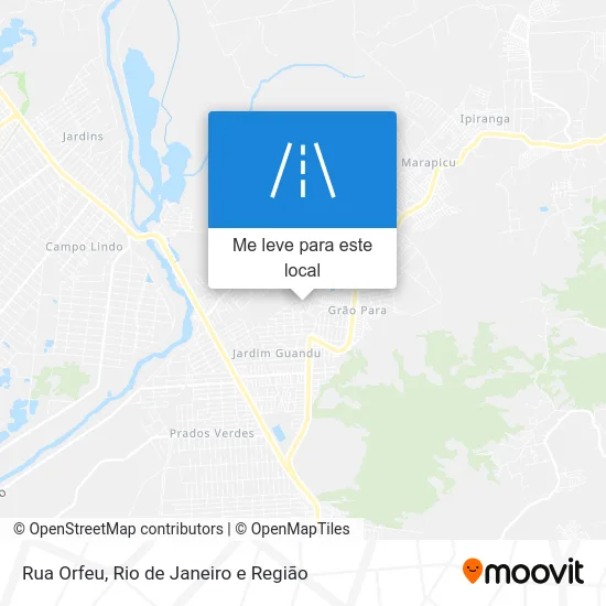 Rua Orfeu mapa