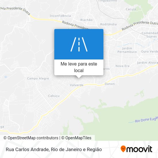 Rua Carlos Andrade mapa