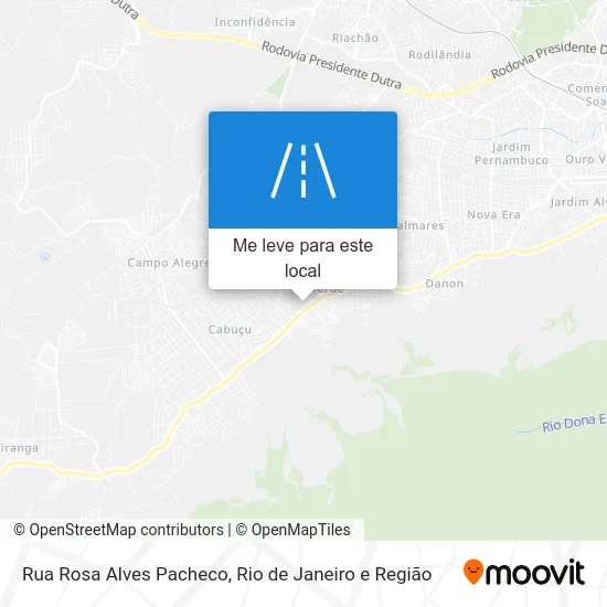 Rua Rosa Alves Pacheco mapa