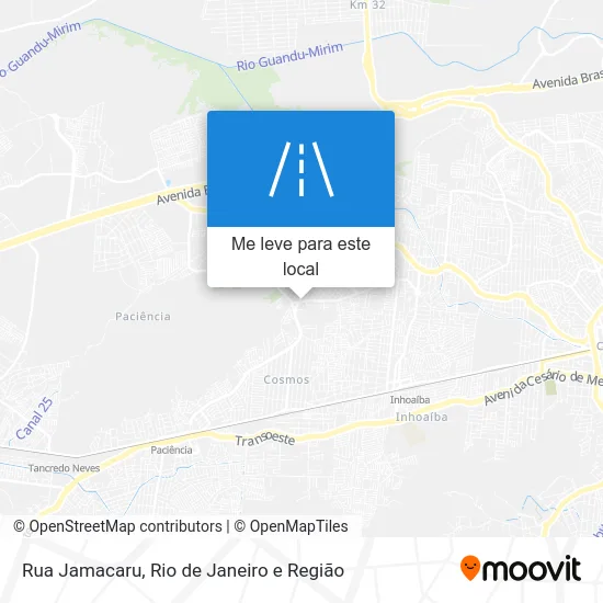 Rua Jamacaru mapa