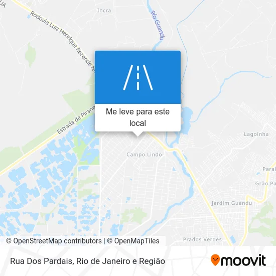 Rua Dos Pardais mapa