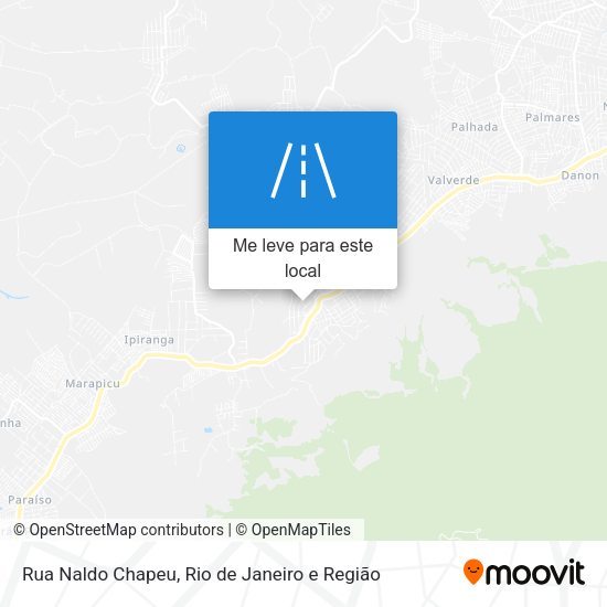 Rua Naldo Chapeu mapa