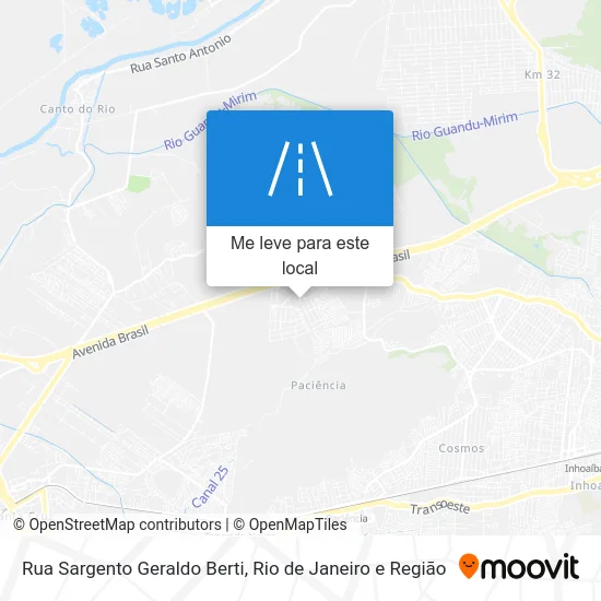Rua Sargento Geraldo Berti mapa