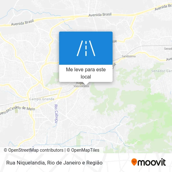 Rua Niquelandia mapa