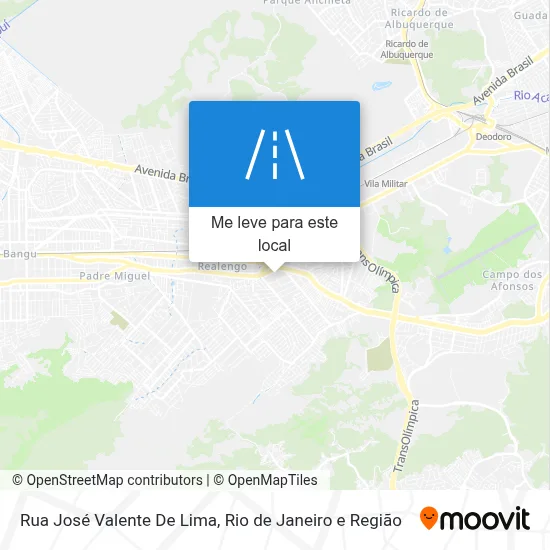 Rua José Valente De Lima mapa