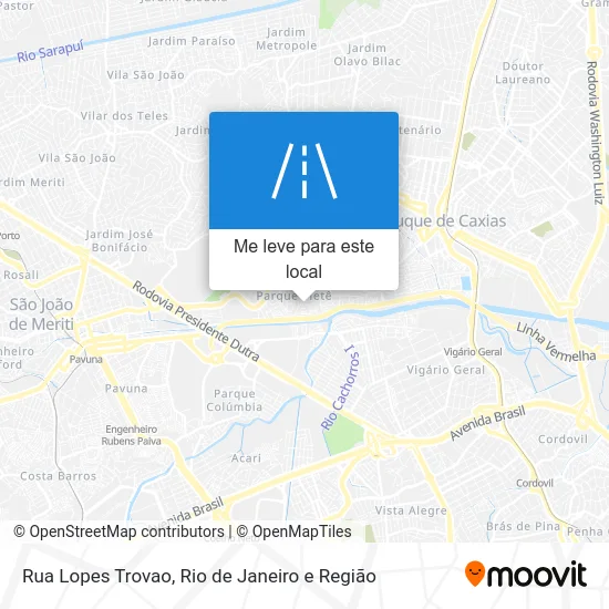 Rua Lopes Trovao mapa