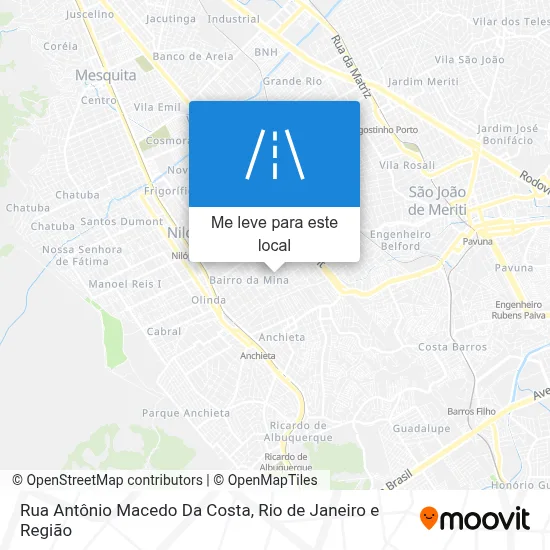 Rua Antônio Macedo Da Costa mapa