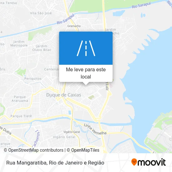Rua Mangaratiba mapa