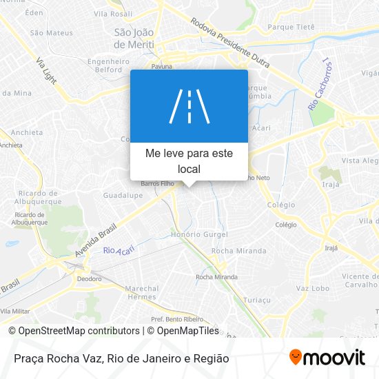 Praça Rocha Vaz mapa