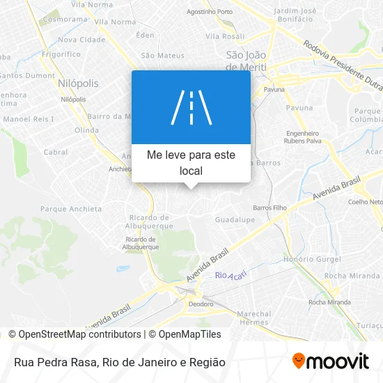 Rua Pedra Rasa mapa