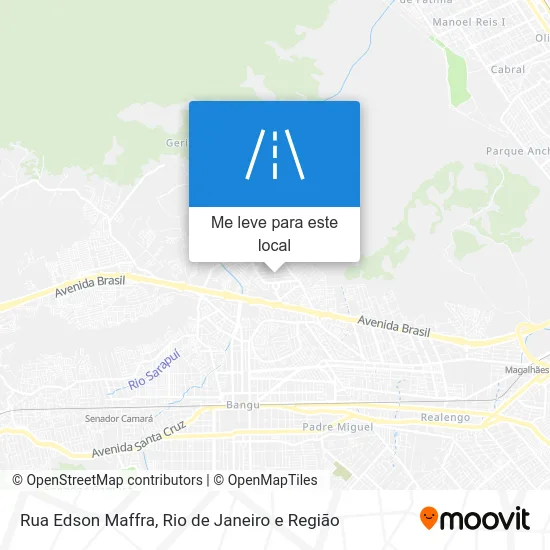 Rua Edson Maffra mapa
