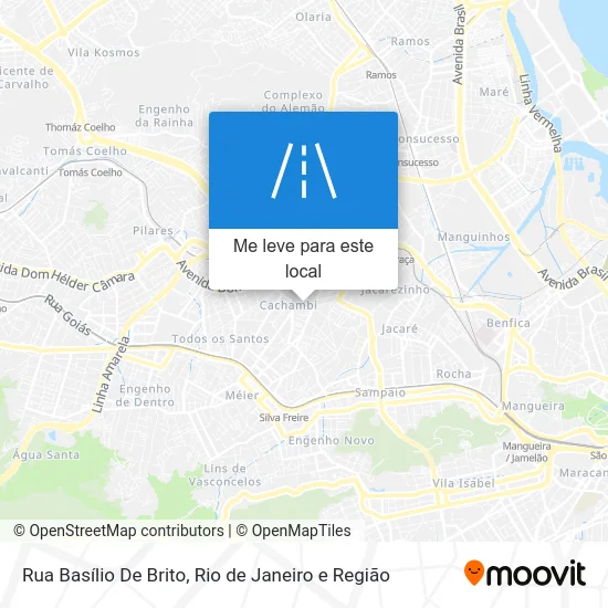 Rua Basílio De Brito mapa
