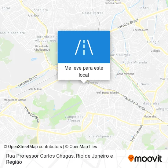 Rua Professor Carlos Chagas mapa