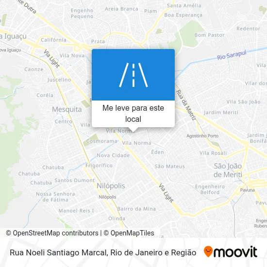 Rua Noeli Santiago Marcal mapa