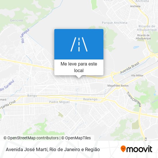 Avenida José Martí mapa
