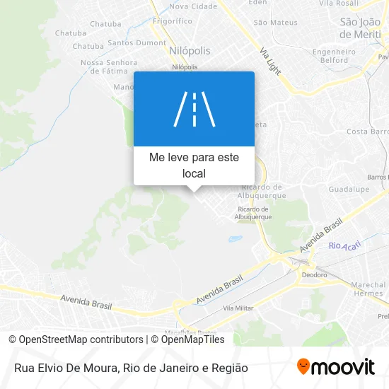 Rua Elvio De Moura mapa