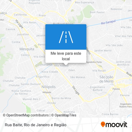 Rua Baite mapa