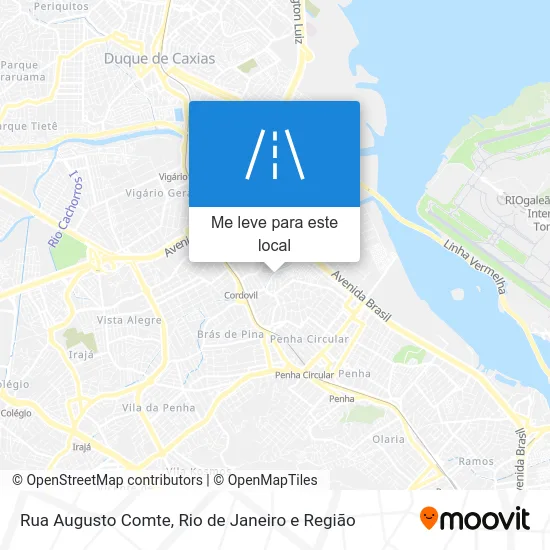 Rua Augusto Comte mapa