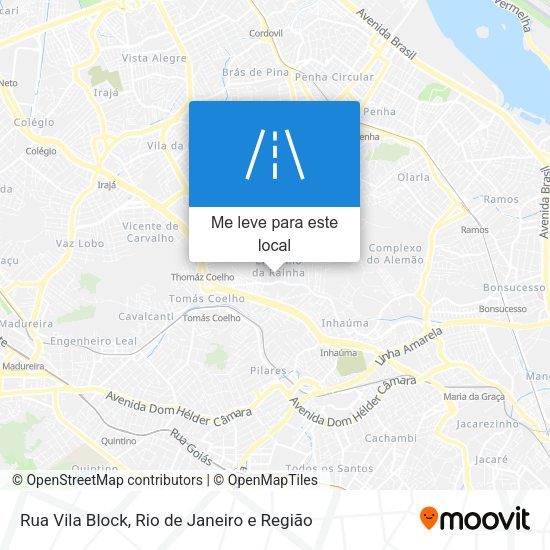 Rua Vila Block mapa