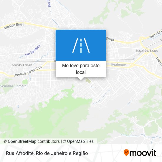 Rua Afrodite mapa