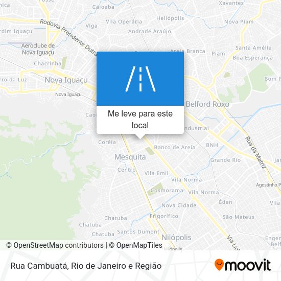 Rua Cambuatá mapa