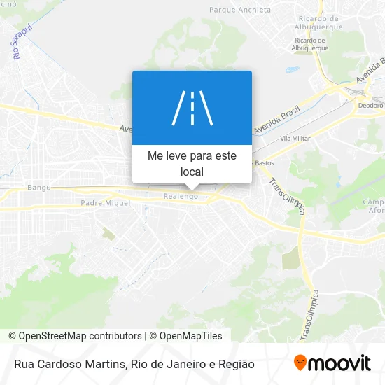 Rua Cardoso Martins mapa