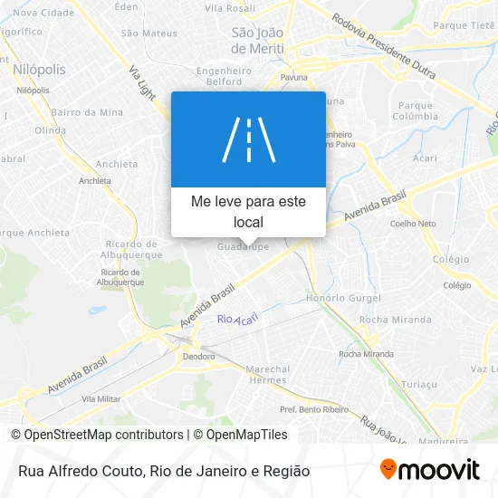 Rua Alfredo Couto mapa