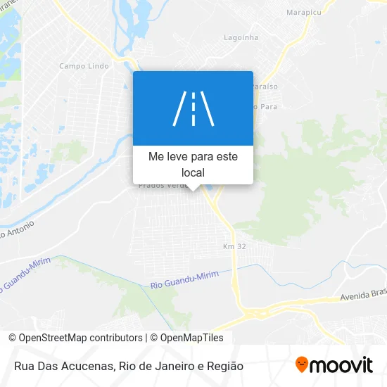 Rua Das Acucenas mapa