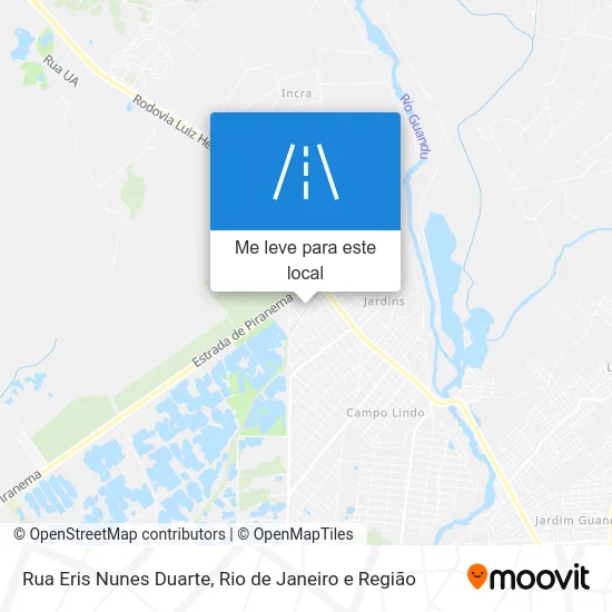 Rua Eris Nunes Duarte mapa