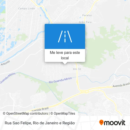 Rua Sao Felipe mapa