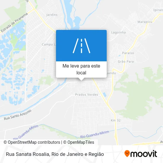 Rua Sanata Rosalia mapa