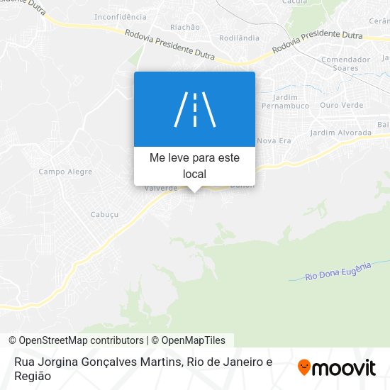Rua Jorgina Gonçalves Martins mapa