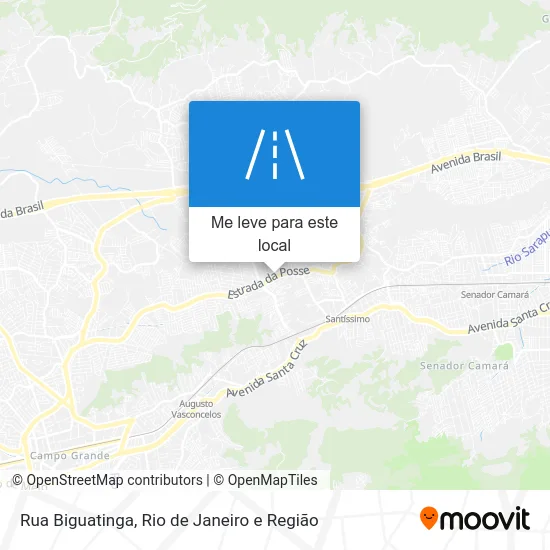 Rua Biguatinga mapa