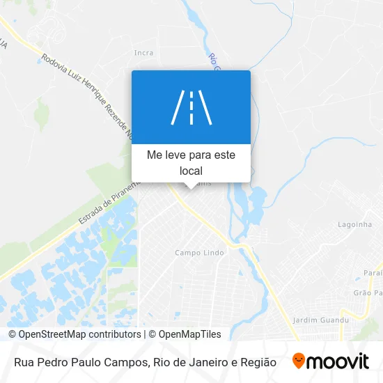 Rua Pedro Paulo Campos mapa