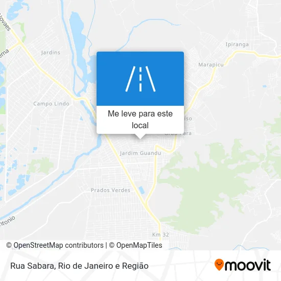 Rua Sabara mapa