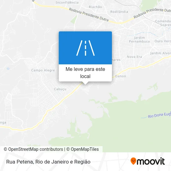 Rua Petena mapa