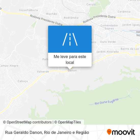 Rua Geraldo Danon mapa