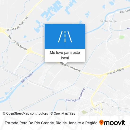 Estrada Reta Do Rio Grande mapa