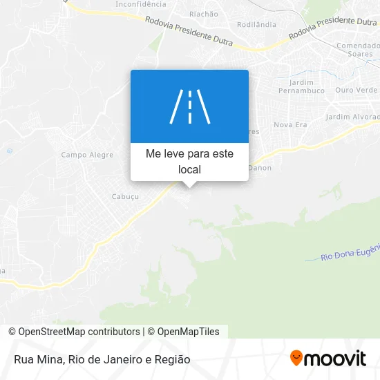 Rua Mina mapa