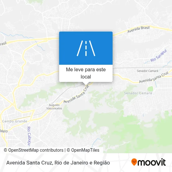 Avenida Santa Cruz mapa