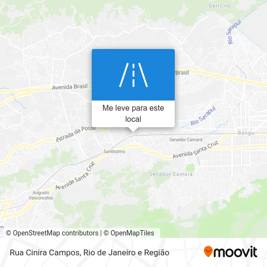 Rua Cinira Campos mapa