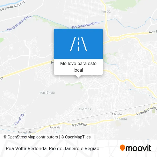 Rua Volta Redonda mapa