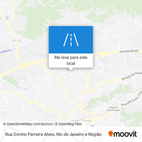 Rua Osvino Ferreira Alves mapa